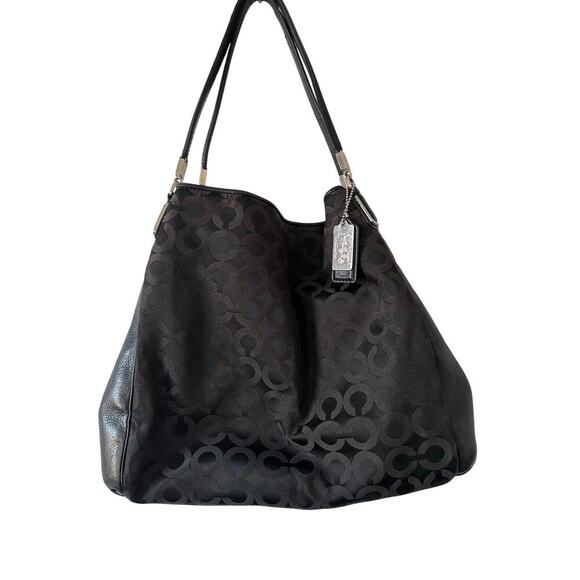 Coach Madison Black Art Signature Bag